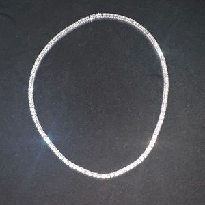 925 silver with lab diamond baguettes